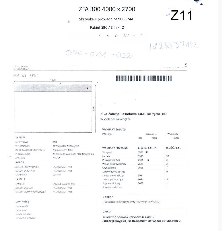 300 — 4000×2700 mm — Drutex outlet — ID 1407